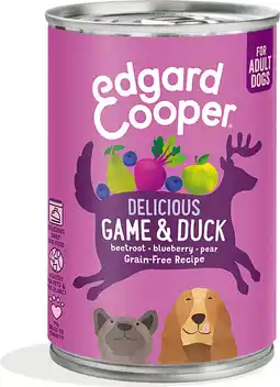 Intratuin Edgard & cooper hondenvoer wild en eend adult 400 g aanbieding