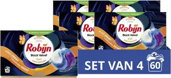Bol.com Robijn classics black velvet 3-in-1 wascapsules - 4 x 15 wasbeurten - voordeelverpakking aanbieding