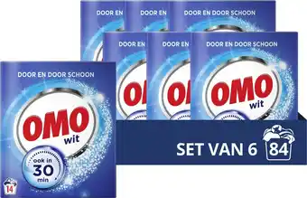 Bol.com Omo wit waspoeder - 6 x 14 wasbeurten - voordeelverpakking aanbieding