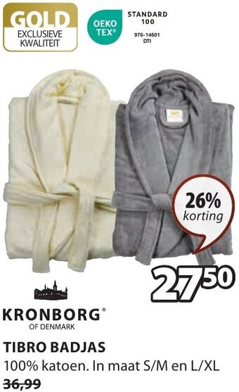Jysk KRONBORG TIBRO BADJAS aanbieding