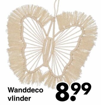 Wibra Wanddeco vlinder aanbieding