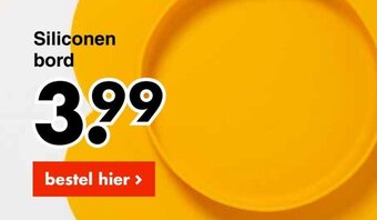 Wibra Siliconen bord aanbieding