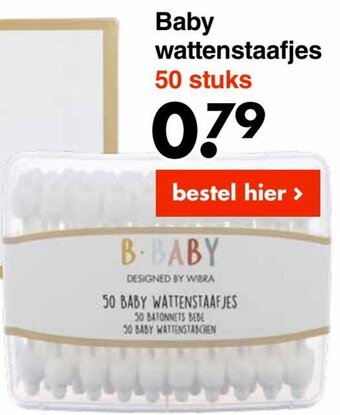 Wibra Baby wattenstaafjes aanbieding