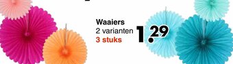 Wibra Waaiers 2 varianten aanbieding