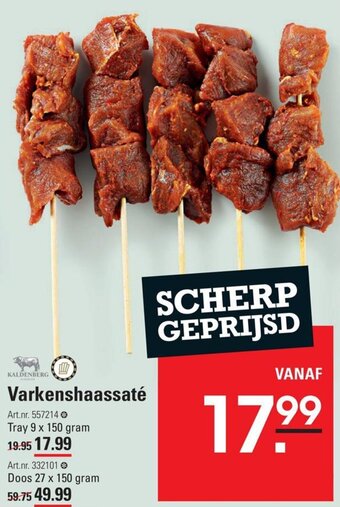 Sligro Varkenshaassaté aanbieding
