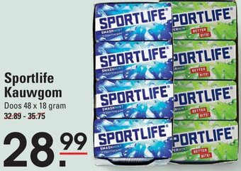 Sligro Sportlife Kauwgom aanbieding