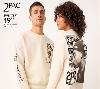 Takko fashion 2PAC SWEATER* aanbieding