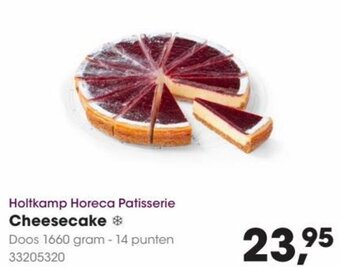 HANOS Holtkamp Horeca Patisserie Cheesecake * aanbieding