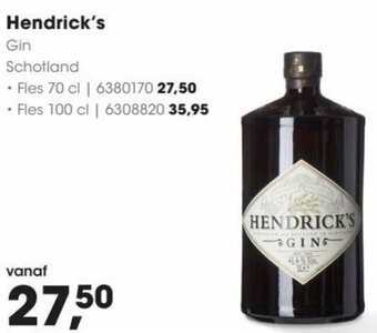 HANOS Hendrick's aanbieding
