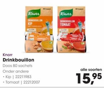 HANOS Knorr DRINKBOUILLON aanbieding