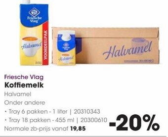 HANOS Friesche Vlag Koffiemelk aanbieding