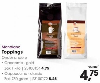 HANOS Mondiano Toppings aanbieding