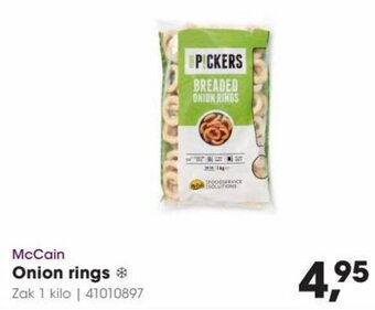 HANOS McCain Onion rings Zak 1 kilo aanbieding