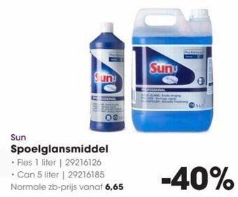 HANOS Sun Spoelglansmiddel aanbieding