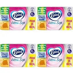 Albert Heijn Edet ultra soft 4-laags 24 rollen aanbieding
