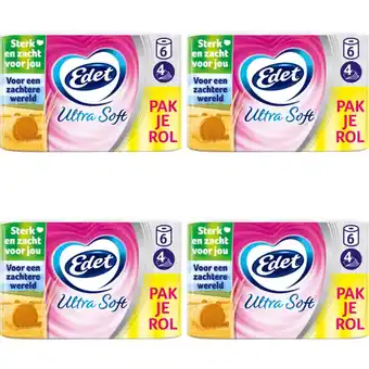 Albert Heijn Edet ultra soft 4-laags 24 rollen aanbieding