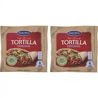 Albert Heijn Santa maria tortilla wrap original large pakket aanbieding