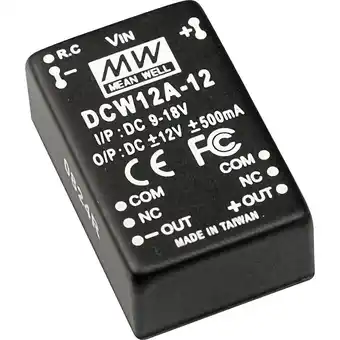 Conrad Mean well dcw12b-12 dc/dc-converter 12 w aantal uitgangen: 2 x aanbieding