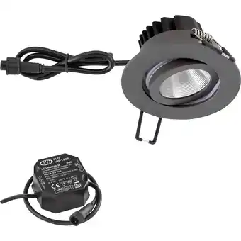 Conrad Evn pc650n61602 led-inbouwlamp led led vast ingebouwd 6 w antraciet aanbieding