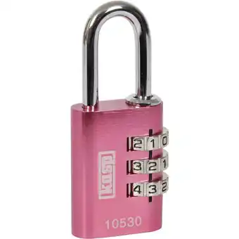 Conrad Hangslot kasp k10530pind pink cijferslot aanbieding