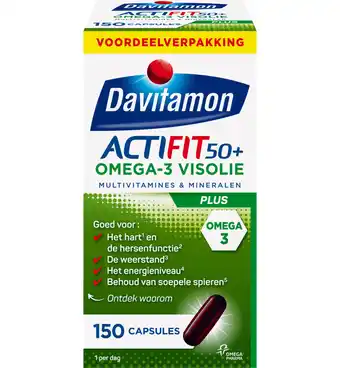 Drogisterij.net Davitamon actifit 50+ omega 3 (150ca) aanbieding