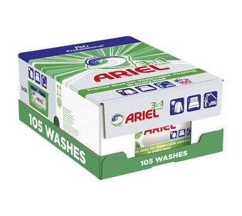 Voordeeldrogisterij Ariel wasmiddel 3 in 1 pods regular - 105 pods aanbieding
