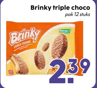 De Boerenschuur Brinky triple choco pak 12 stuks aanbieding