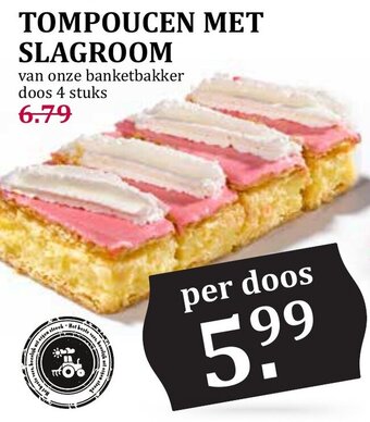 De Boerenschuur TOMPOUCEN MET SLAGROOM aanbieding