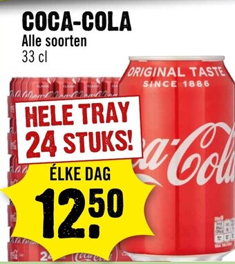 Dirck 3 COCA-COLA Alle soorten 33 cl aanbieding