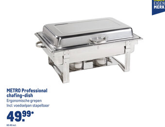 Makro METRO Professional chafing-dish Ergonomische grepen aanbieding