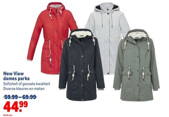 Makro New View dames parka aanbieding