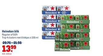 Makro Heineken blik aanbieding