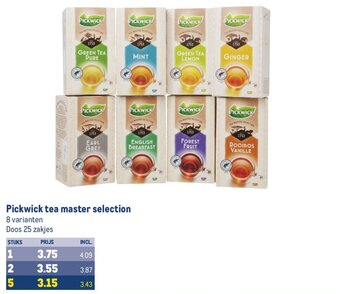 Makro Pickwick tea master selection aanbieding