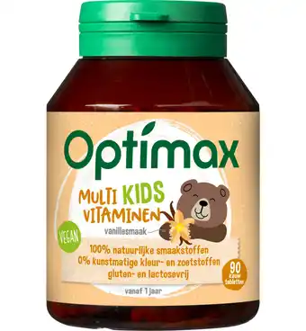 Drogisterij.net Optimax kinder multi vanille (90kt) aanbieding