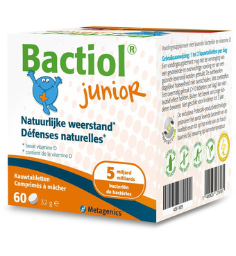 Drogisterij.net Metagenics bactiol junior chew (60kt) aanbieding