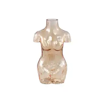 fonQ Ptmd body vaas torso - 18 x 11 x 27 cm - glas - lichtbruin aanbieding