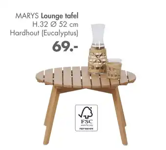 Casa MARYS Lounge tafel 52 cm aanbieding