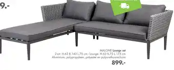 Casa MALONE Lounge set 63x75x175cm 63x140x75 cm aanbieding