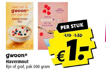 Boni Gwoon havermout aanbieding