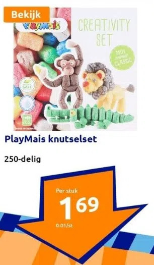 Action Playmais knutselset aanbieding