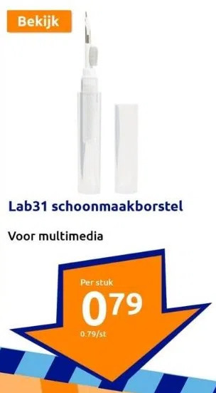 Action Lab31 schoonmaakborstel aanbieding