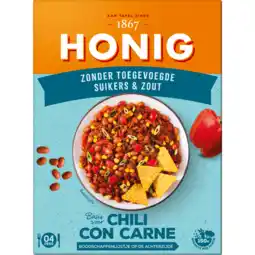 Jumbo Honig natuurlijk vol smaak chili con carne 36g aanbieding