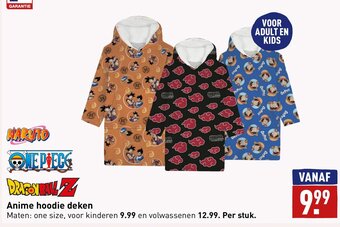 ALDI Anime hoodie deken aanbieding