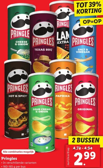 Pringles aanbieding bij Lidl