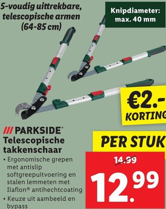 Lidl PARKSIDE Telescopische takkenschaar aanbieding