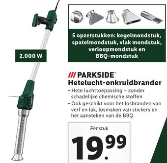 Lidl PARKSIDE Hetelucht-onkruidbrander aanbieding