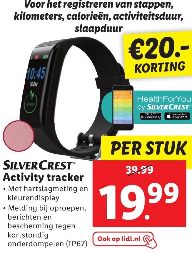 SILVERCREST Activity tracker aanbieding bij Lidl