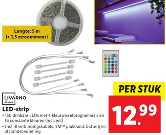 Lidl LIVARNO home LED-strip aanbieding