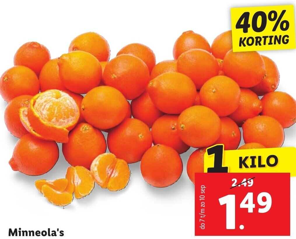 Minneola's 1KILO aanbieding bij Lidl