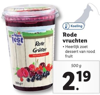 Lidl Rode vruchten 500g aanbieding